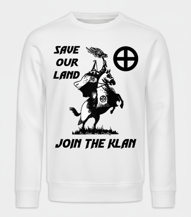Ku Klux Klan Save our Land pulóver