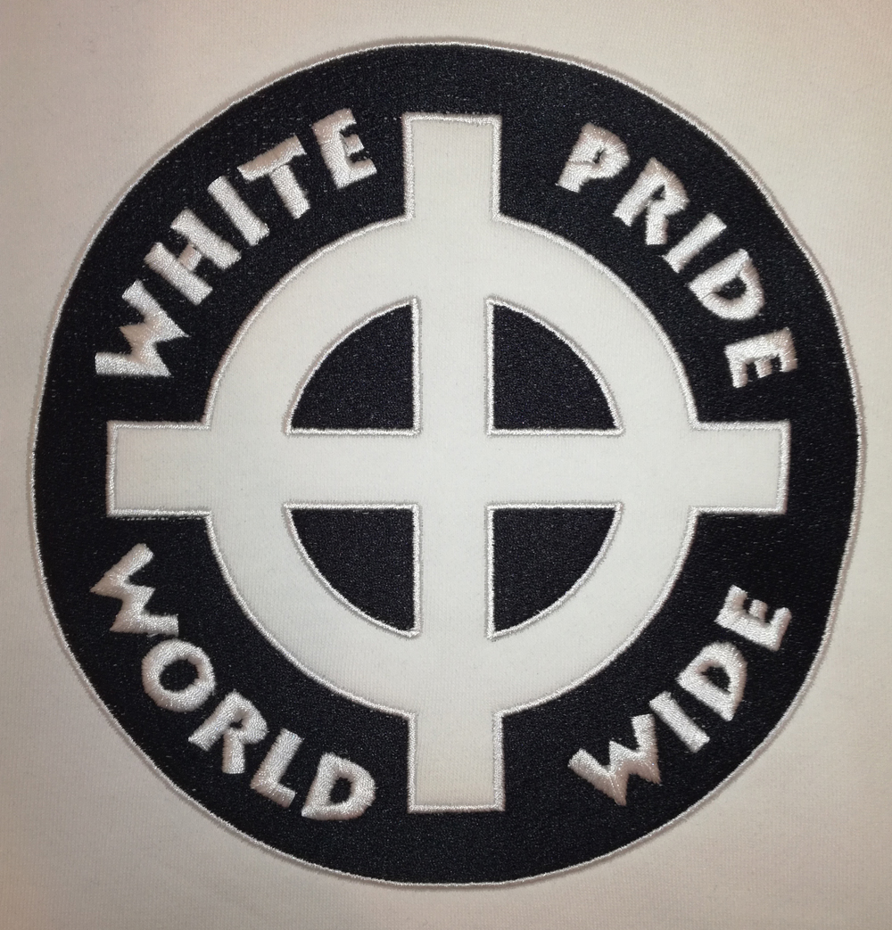 White Pride Worldwide hímzett minta White Pride Worldwide hímzett minta