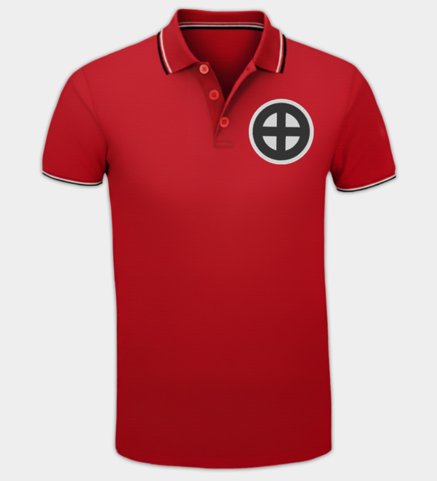 Wotan-kereszt hímzett ingpóló