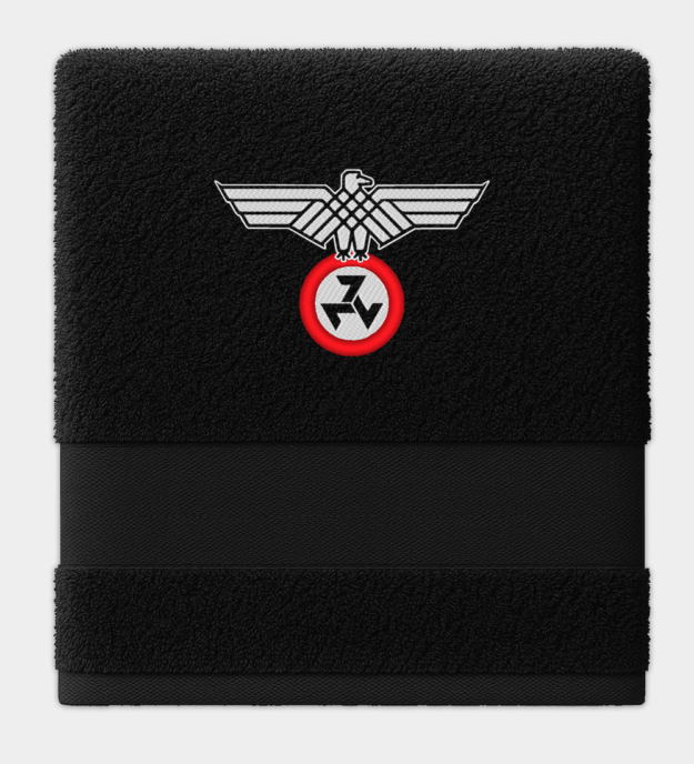 Afrikaner sas hímzett törölköző