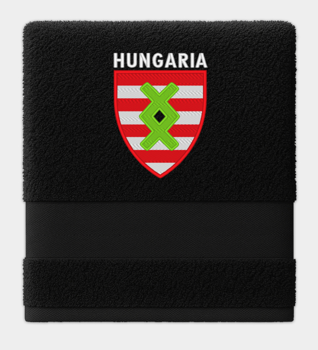 Hungaria hímzett törölköző