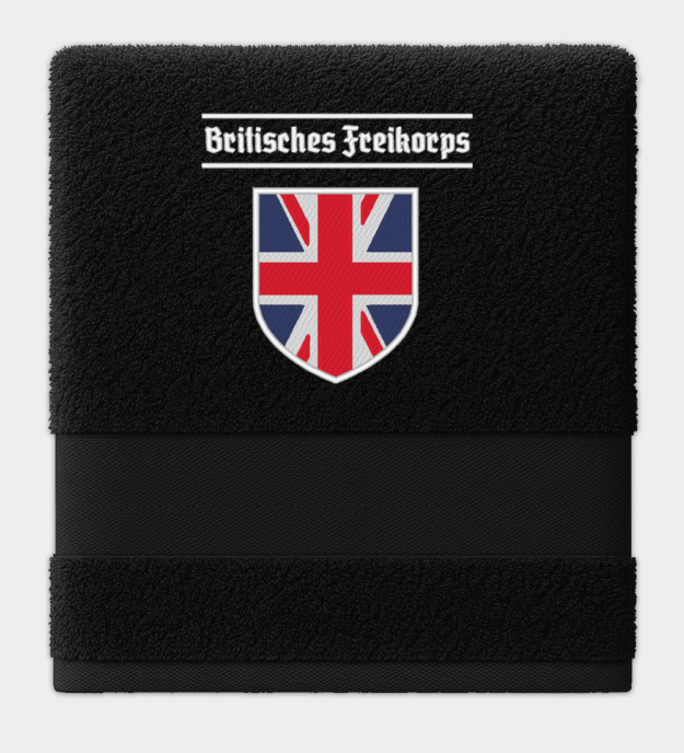 Britisches Freikorps hímzett törölköző
