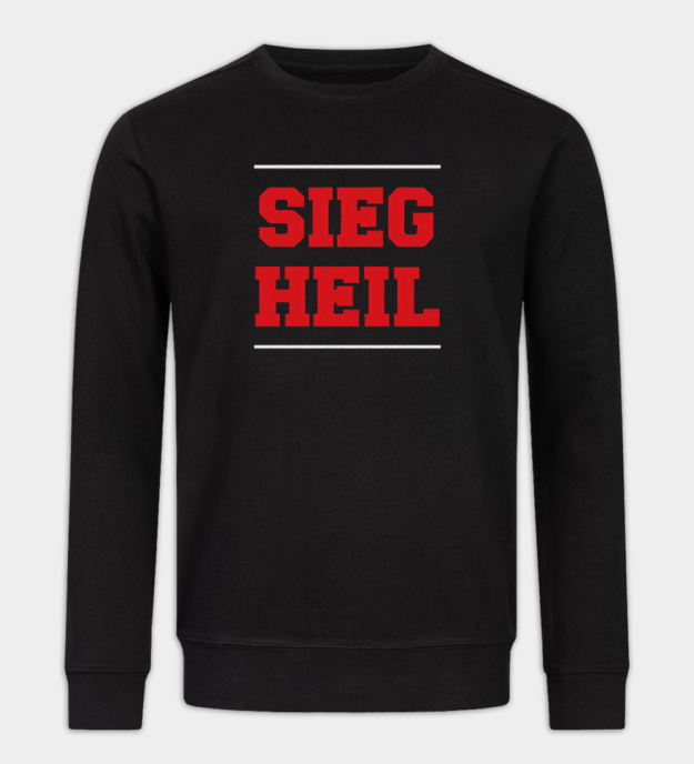 Sieg Heil hímzett pulóver