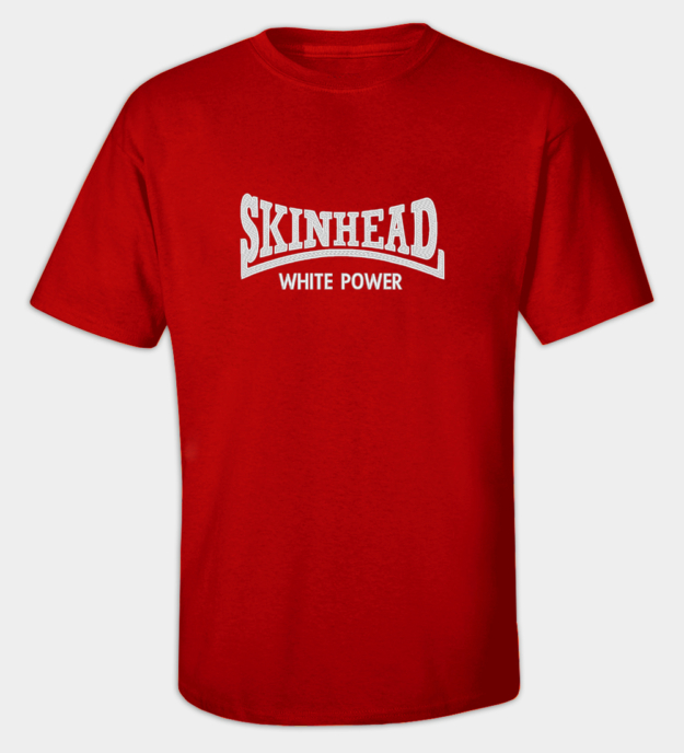 Skinhead hímzett póló