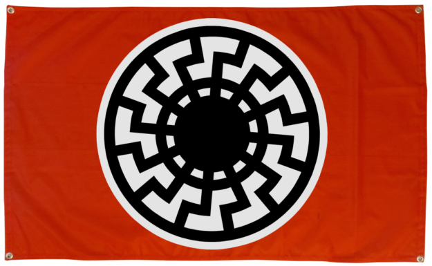 Fekete Nap – Schwarze Sonne zászló