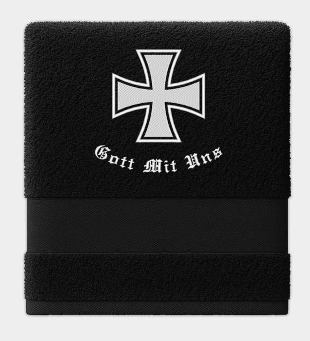 Gott Mit Uns hímzett törölköző