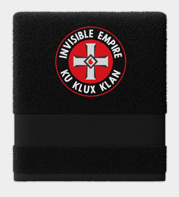 Invisible Empire Ku Klux Klan hímzett törököző
