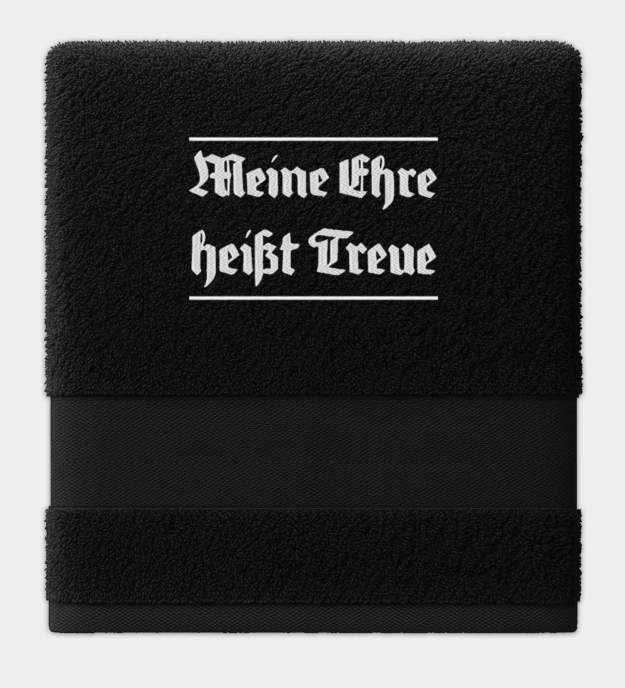 Meine Ehre heisst Treue hímzett törölköző