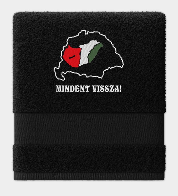 Mindent vissza hímzett törölköző