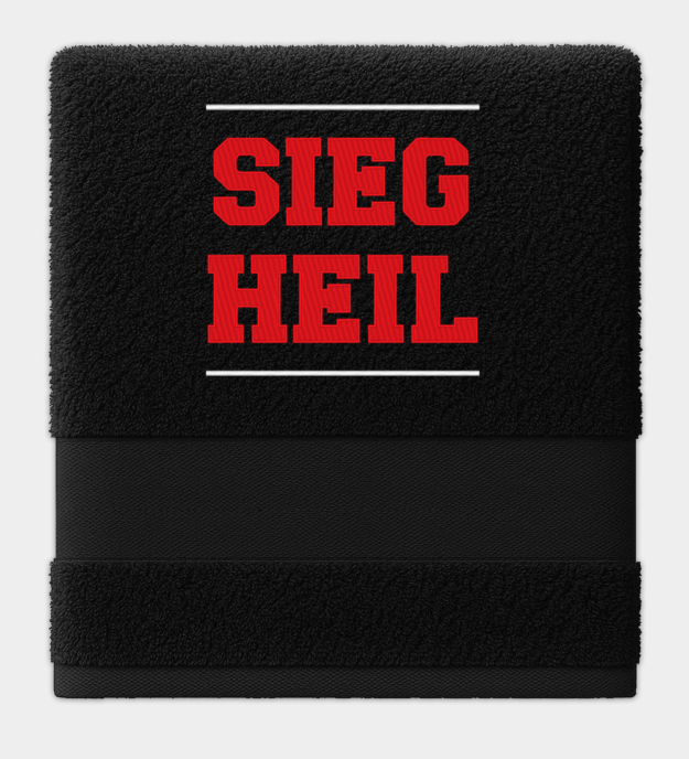 Sieg Heil hímzett törölköző