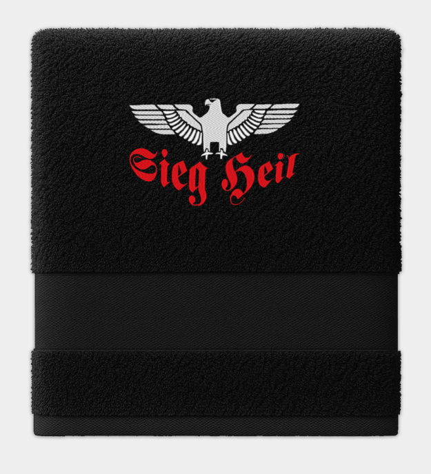 Sieg Heil Reichsadler hímzett törölköző