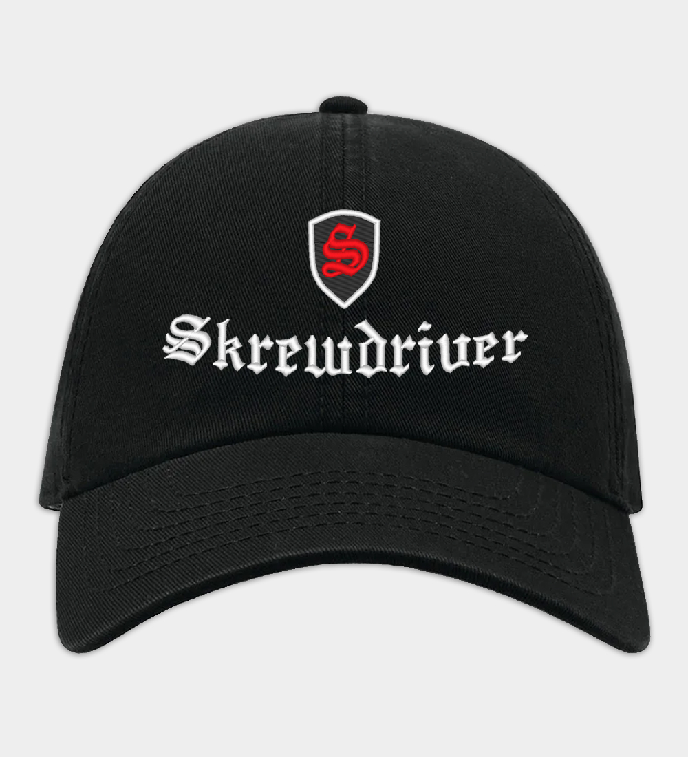 Skrewdriver hímzett baseball sapka Skrewdriver hímzett baseball sapka