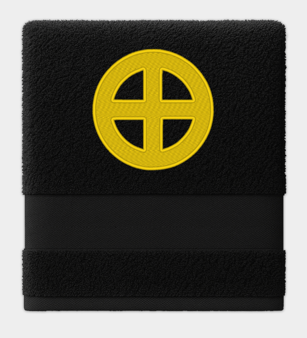 Sonnenkreuz hímzett törölköző