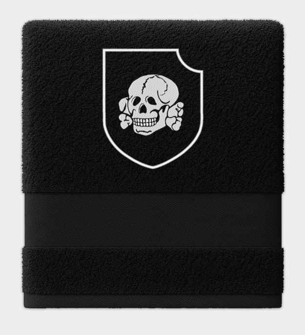 Waffen-SS Totenkopf hímzett törölköző