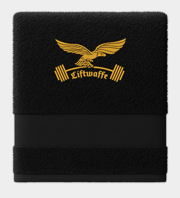 Liftwaffe hímzett törölköző