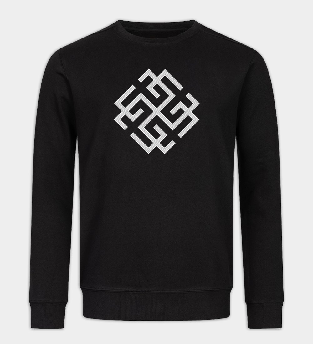 Svarozhich-jel hímzett pulóver Svarozhich-jel hímzett pulóver