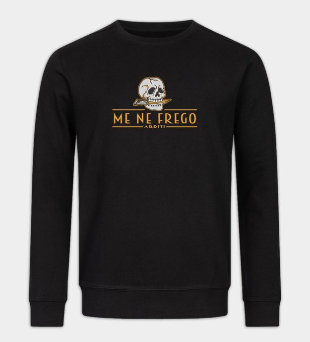 Me Ne Frego hímzett pulóver