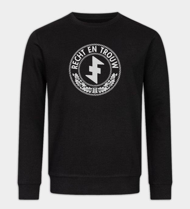 Recht en Trouw hímzett pulóver