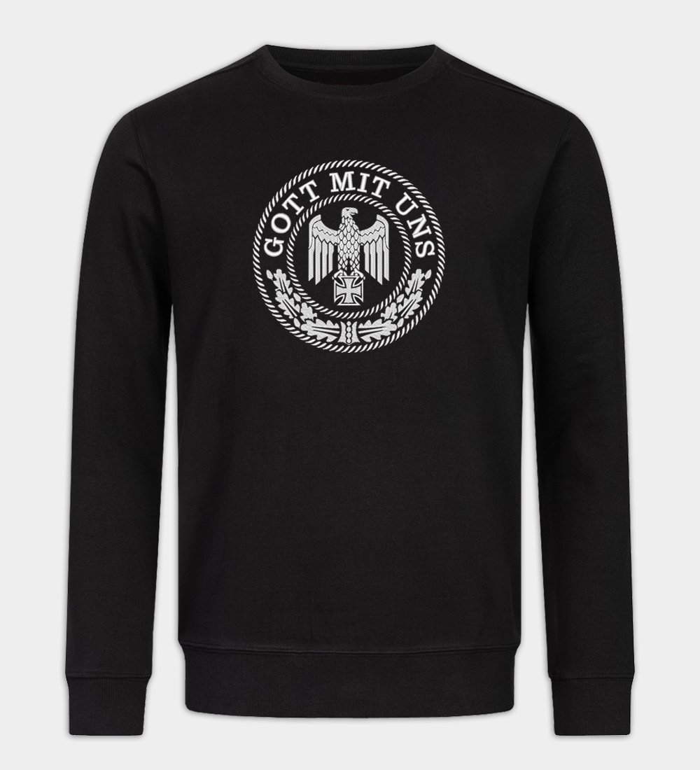 Gott Mit Uns hímzett pulóver Gott Mit Uns hímzett pulóver