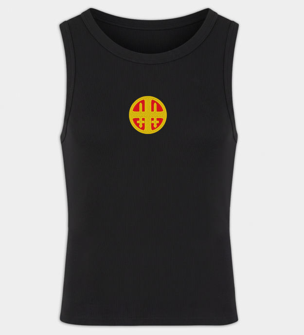 Hirden-jelvény hímzett férfi trikó