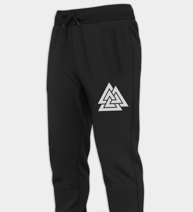 Valknut hímzett szabadidőnadrág