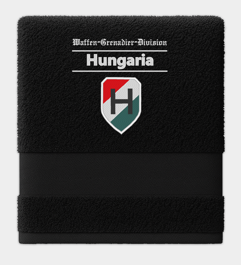 Waffen-Grenadier-Division SS Hungaria hímzett fekete törölköző Waffen-Grenadier-Division SS Hungaria hímzett fekete törölköző