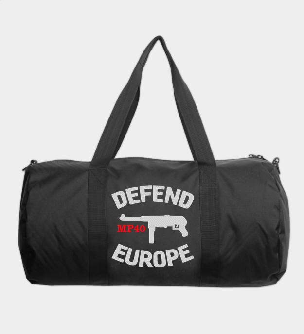 Defend Europe hímzett utazótáska