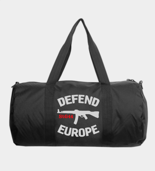Defend Europe hímzett utazótáska