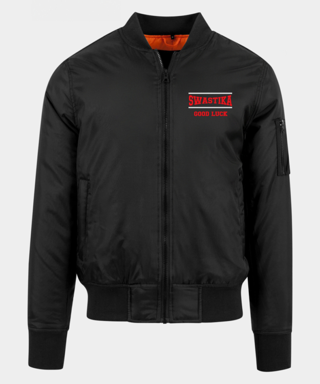 Swastika hímzett bomberdzseki
