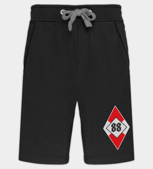 Hitlerjugend-jelvény hímzett bermuda rövidnadrág