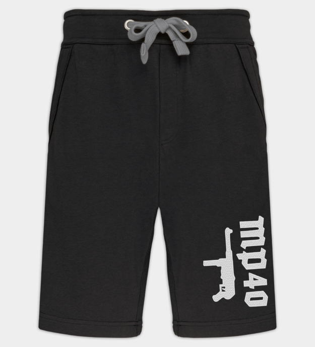 Maschinenpistole 40 hímzett bermuda rövidnadrág