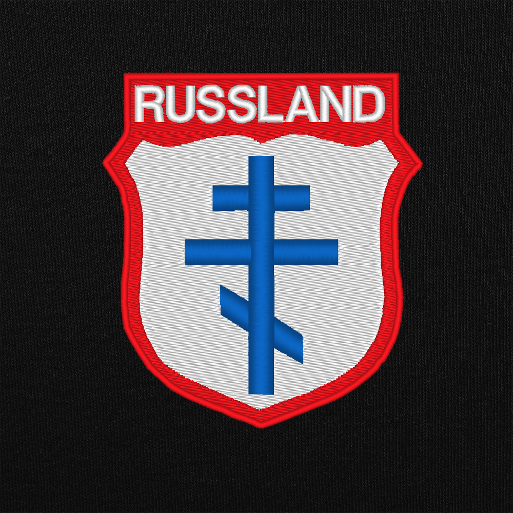 Russische Befreiungsarmee Wlassow Armee ROA Insginia hímzett minta Russische Befreiungsarmee Wlassow Armee ROA Insginia hímzett minta