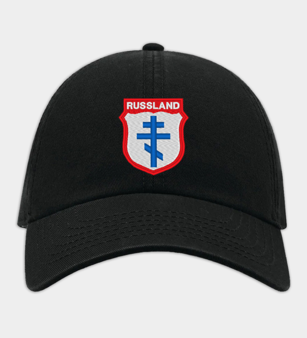 Wlassow-Armee (Russische Befreiungsarmee) Insignia hímzett fekete baseball sapka